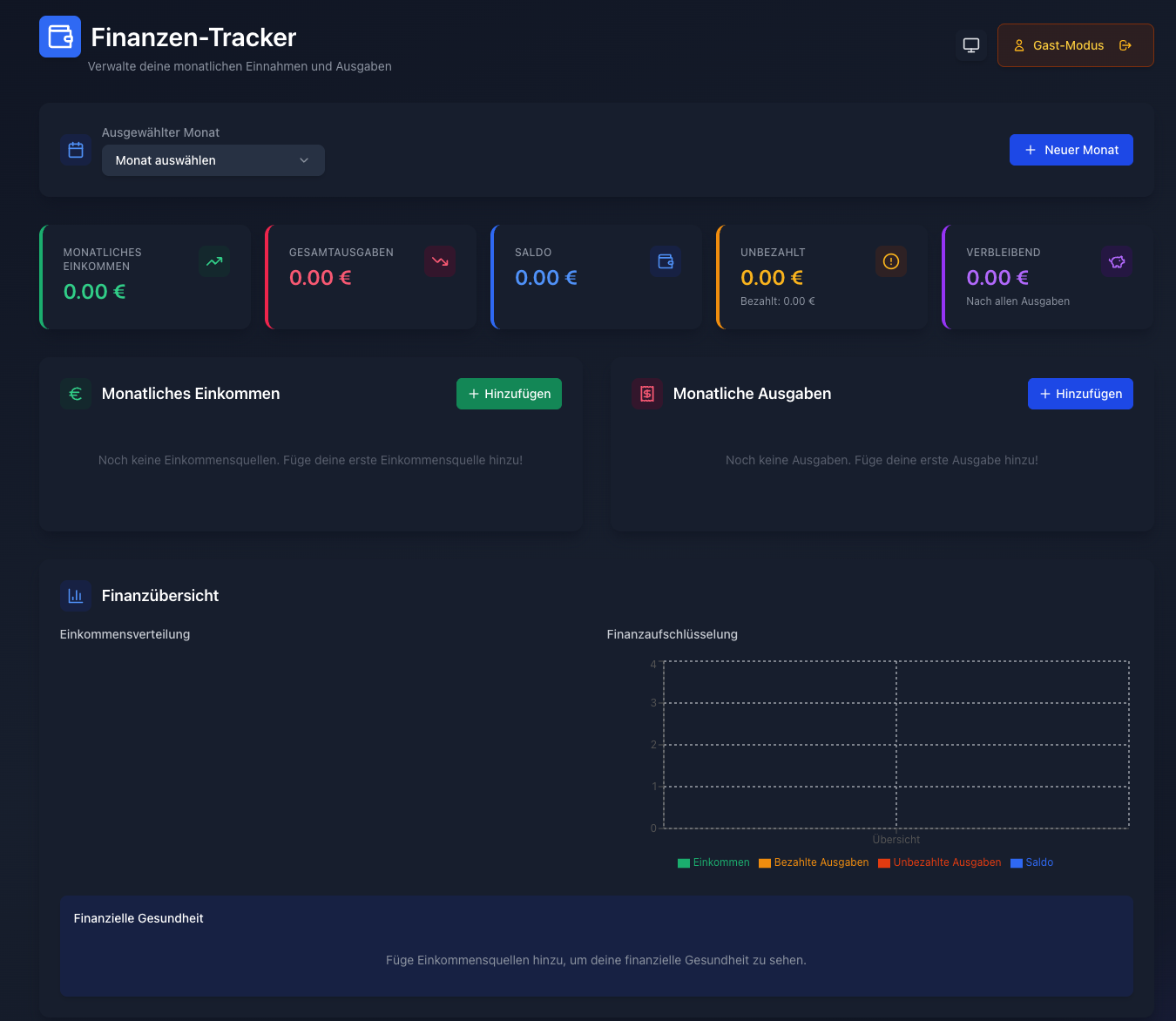 Der Finanzen Tracker